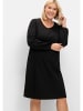 sheego Shirtkleid in schwarz