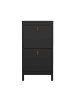CALICOSY Regal BARCELONE in Mattschwarz - (W)53,8  x (H)102,9  x (L)24,6 cm