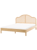 Beliani Doppelbett HOUNOUX in Braun - (W) 187 x (H) 119 x (L) 207 cm