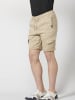 KOROSHI JOGGER KNIT DENIM COLOR SHORTS in beige
