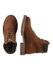 Camel Active Hoher Winterboot aus echtem Leder in Cognac