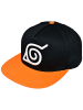 Naruto Snapback Cap Naruto Konoha in Schwarz