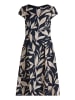 BETTY & CO Cocktailkleid mit Aufdruck in Dark Blue/Nature