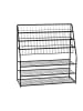 relaxdays Zeitschriftenregal in Schwarz - (B)97 x (H)96 x T(37) cm