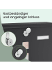 SONGMICS Briefkasten Poster in Schwarz - (B)30.8 x (H)33.8 x (T)10 cm