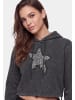 myMo ROCKS Women Hoodie in Grey Stone Wash