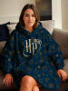 Harry Potter Harry Potter Oversize Cozy Hoodie Übergroße Kuschelpullover Sweater in blau