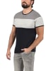!SOLID Rundhalsshirt SDCody 21300032ME T-Shirt in Colorblocking-Optik in Schwarz