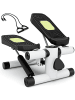 COSTWAY Mini-Stepper mit Widerstandbändern in Weiß