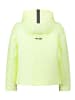 AMBER & JUNE Steppjacke mit Kapuze in Neon Lemon