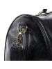SID & VAIN Leder-Reisetasche echt Leder Weekender groß schwarz FRANKLIN in schwarz