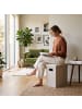 relaxdays Sitzhocker in Beige - (B)46 x (H)49,5 x (T)25,5 cm