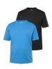 Men Plus Kurzarm T-Shirt in himmelblau