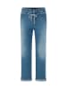 MARC CAIN SPORTS  Feminine Jeans mit Kordel in Blue Denim