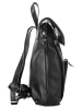Cluty City-Rucksack echt Leder in schwarz