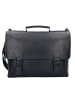 Jost Futura Aktentasche Leder 38 cm Laptopfach black