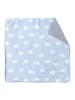roba Babydecke 'Kleine Wolke blau' - 2-seitig aus Baumwolle / Plüsch - Blau