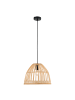 home24 home24 1-flammige Pendelleuchte aus Eisen & Rattan in Beige, 35 x 150 x 35 cm in Beige