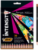 Bic Intensity Premium Buntstifte, Aquarellstifte zum Malen in 36 versch. Farben