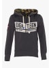 PLUS EIGHTEEN Herren Kapuzenpullover in Schwarz Melange