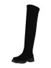 VAN HILL Overknees Evelyn in Schwarz Velours