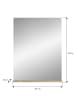 ebuy24 Bad Spiegel Lambada Weiß 60 x 18 cm