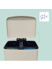 relaxdays Mülleimer in Beige - 2x 20 Liter