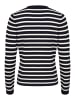 SAINT TROPEZ Strickjacke MilaSZ Gerade Passform in Black Mila Stripe