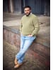 Men Plus Pullover in grün