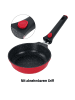 Stoneline SMART Pfannen-Set 3-teilig, abnehmbarer Griff in Rubin rot