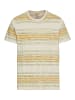 Camel Active T-Shirt mit Streifenmuster aus Baumwolle in Gelb