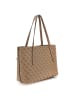 Guess Eco Brenton - Shopper mit herausnehmbarer Pouch 36 cm in latte logo