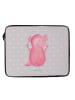 Mr. & Mrs. Panda Laptop Tasche Axolotl Hurra ohne Spruch in Grau Pastell