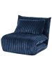 Beliani Einzelsofa LYSEKIL in Blau - (W) 82 x (H) 70 x (L) 74 cm