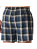 Schiesser Web-Boxershorts 4er Pack in Blau/Grau