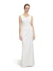 Vera Mont Abendkleid mit Raffung in Rohweiß
