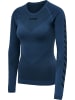 Hummel Hummel T-Shirt Hummel First Multisport Damen Dehnbarem Nahtlosen in DARK DENIM