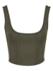 Urban Classics Cropped Tee in olive