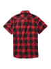 Brandit Short Sleeve Shirt in red/black