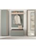 Furn.Design Garderobe Set 5-teilig in Salbei Grün, Eiche, Flurgarderobe 230 inkl. Sitzkissen