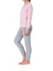NORMANN Frottee Pyjama langarm Bündchen Schlafanzug Herz - 71576 in Rosa