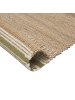 Beliani Geflochtener Teppich MIRZA in Beige/Weiß - (W) 80 x (H) 0.6 x (L) 150 cm
