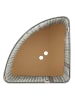 relaxdays Eckwäschekorb in Grau - (B)36 x (H)60 x (T)36 cm