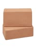 relaxdays 2 x Yogablock in Natur - (B)22,5 x (H)12 x (T)7 cm
