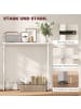 HOMCOM Konsolentisch-75L x 24B x 76H cm-Weiß