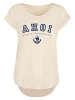 F4NT4STIC Long Cut T-Shirt Herren Long T-Shirt Ahoi Knut & Jan Hamburg in Whitesand