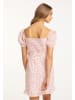 myMo Damen Minikleid Kurzarm in Rosa