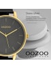 Oozoo Analog-Armbanduhr Oozoo Timepieces schwarz extra groß (ca. 46mm)