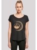 F4NT4STIC Long Cut T-Shirt Harry Potter Hogwarts Moon in schwarz