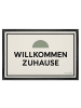 Mr. & Mrs. Panda Fußmatte Fußmatte minimalistisch Design mit Spruch in Weiß
